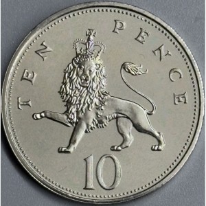 Regatul Unit 10 pence - Reverse
