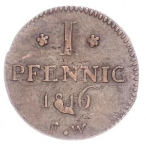 Waldeck 1 Pfennig - Reverse