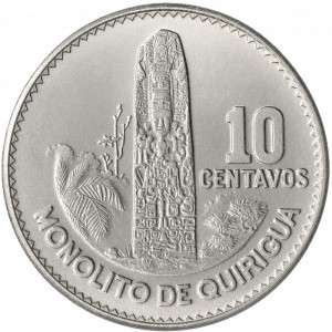 Guatemala  10 Centavos - Reverse