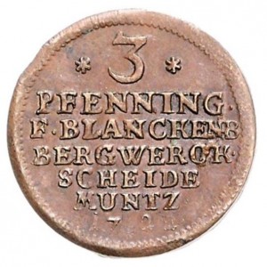 Blankenburg 3 Pfennig - Reverse