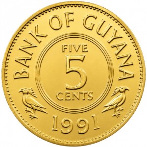 Guyana  5 Cent - Obverse