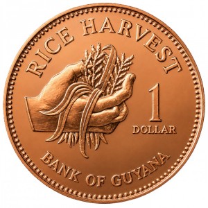 Guyana  1 Dollar - Reverse