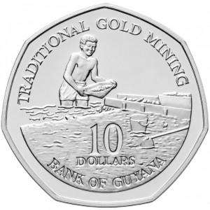 Guyana  10 Dollar - Reverse