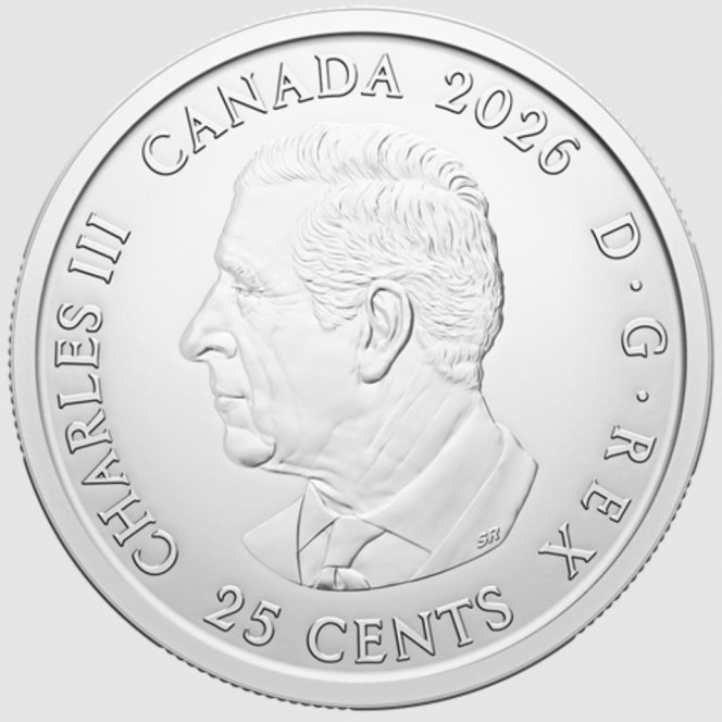 25 cêntimos , Canadá (Campeonato do Mundo de Futebol 2026 /Mascote/)
