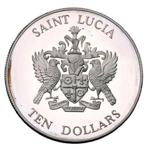 Saint Lucia  10 Dollar - Obverse