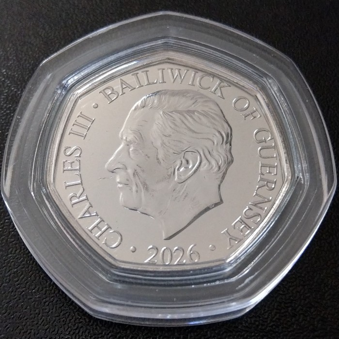 50 Pence , Guernsey (100. Jahrestag der Geburt von Königin Elisabeth II)