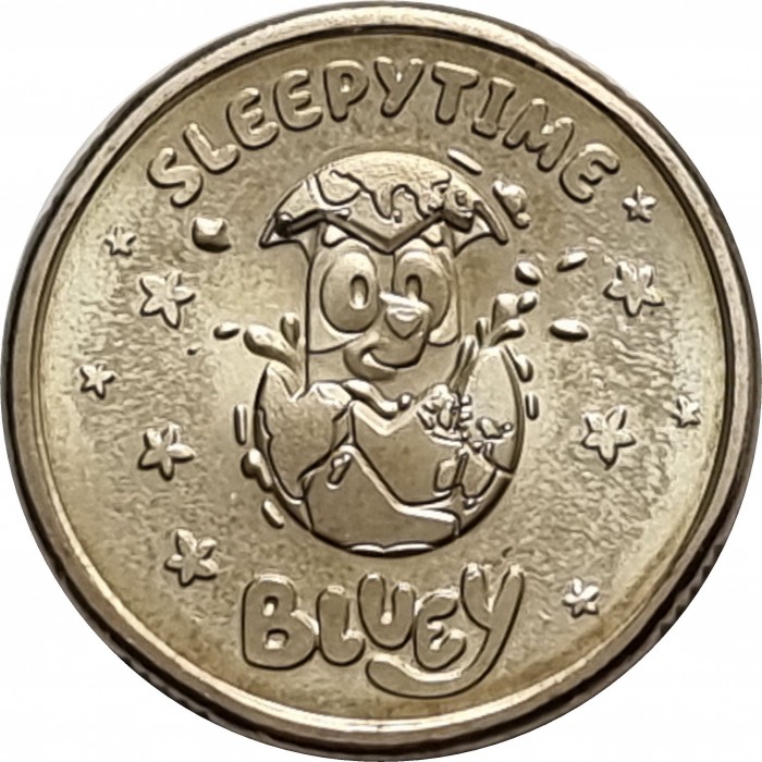 2 Dollar , Australien (Bluey - Schlafenszeit)