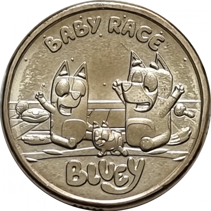 2 Dollar , Australien (Bluey - Babyrennen)