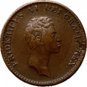 Dänemark  1 Rigsbankskilling - Obverse