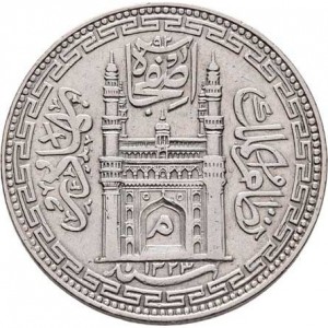 Hyderabad 1 Rupie - Obverse