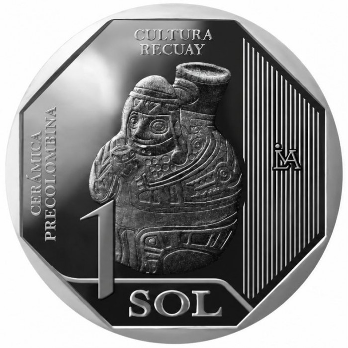 1 Sol , Peru (Präkolumbianische Keramik - Recuay-Kultur)